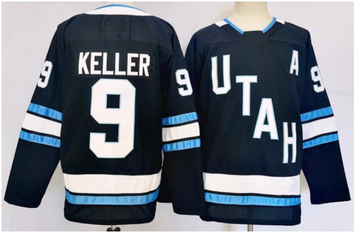 Men Utah Hockey Club #9 Clayton Keller black 2024 Nike NHL Jersey->indianapolis colts->NFL Jersey